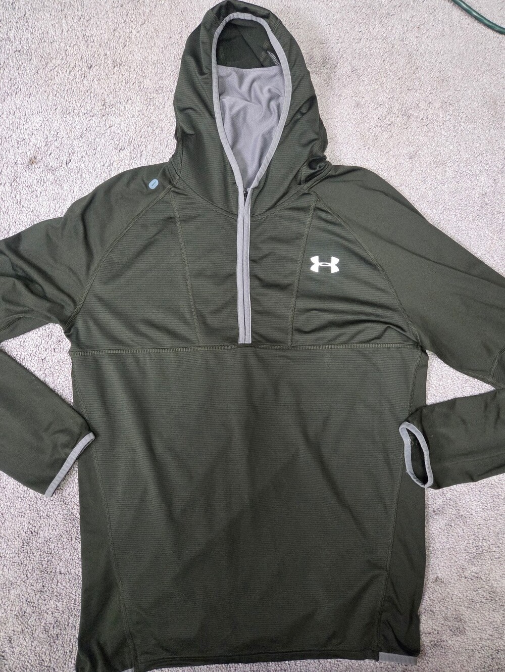 Under Armour Men's Olive Green Hooded Pullover